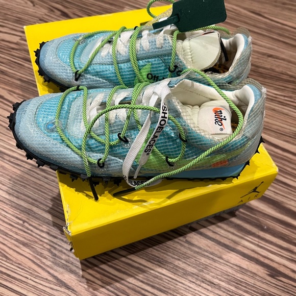 Nike X Off White sneakers-waffle racer SP Vivid Sky size 7 - Picture 4 of 10